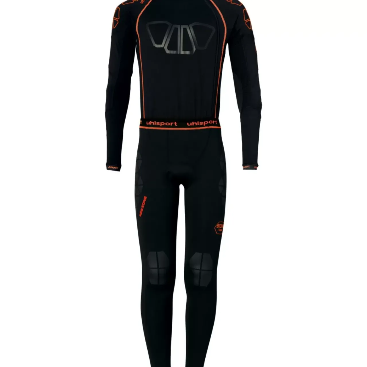 New uhlsport Bionikframe Longsuit Noir/Orange Fluo