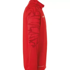 Discount uhlsport Goal 25 1/4 Zip Top Rouge/Blanc