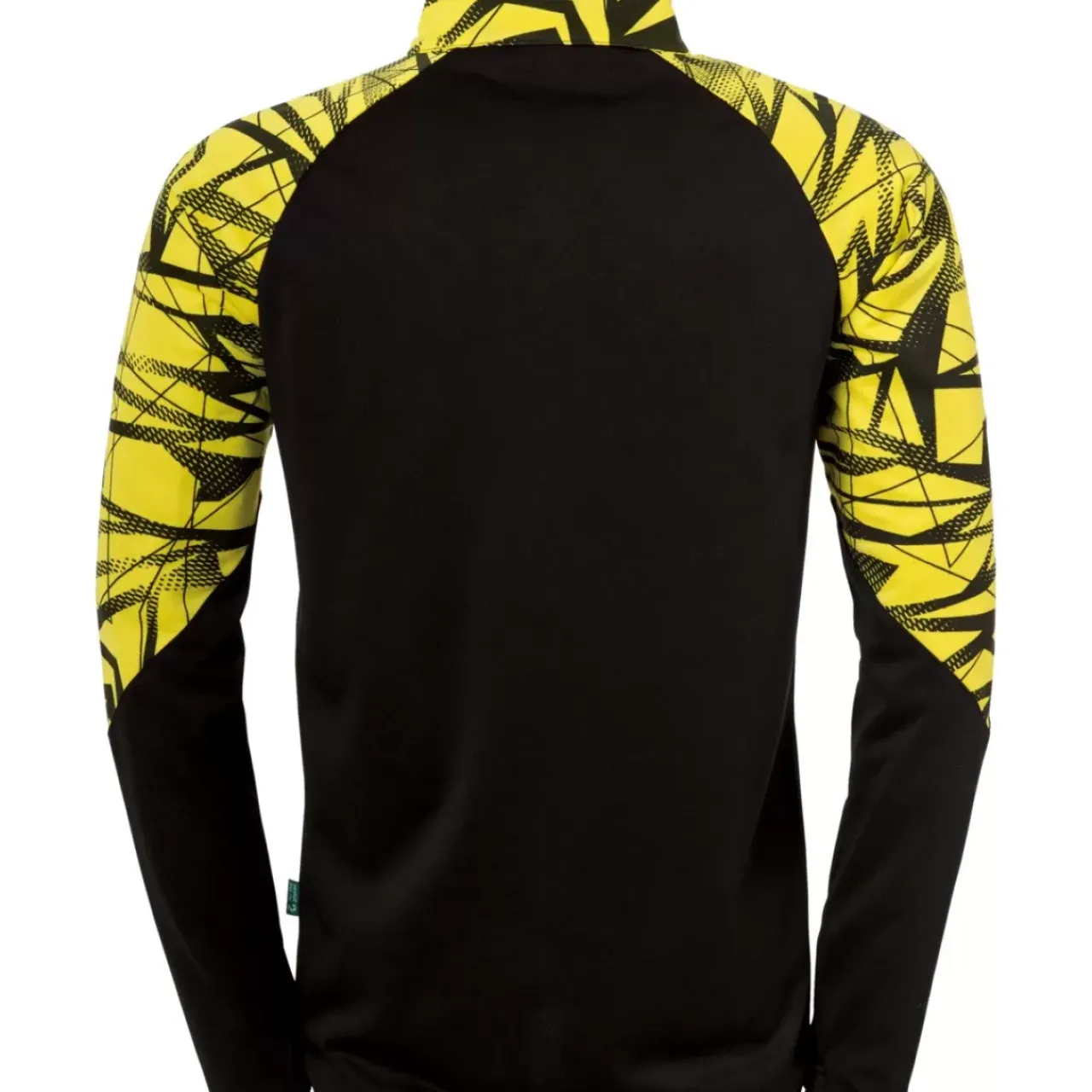 Outlet uhlsport Goal 25 1/4 Zip Top Noir/Jaune Citron