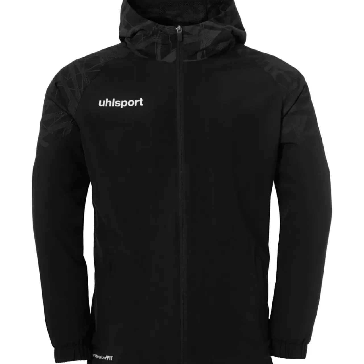 Clearance uhlsport Goal 25 Evo Woven Hood Jacket Noir/Anthracite