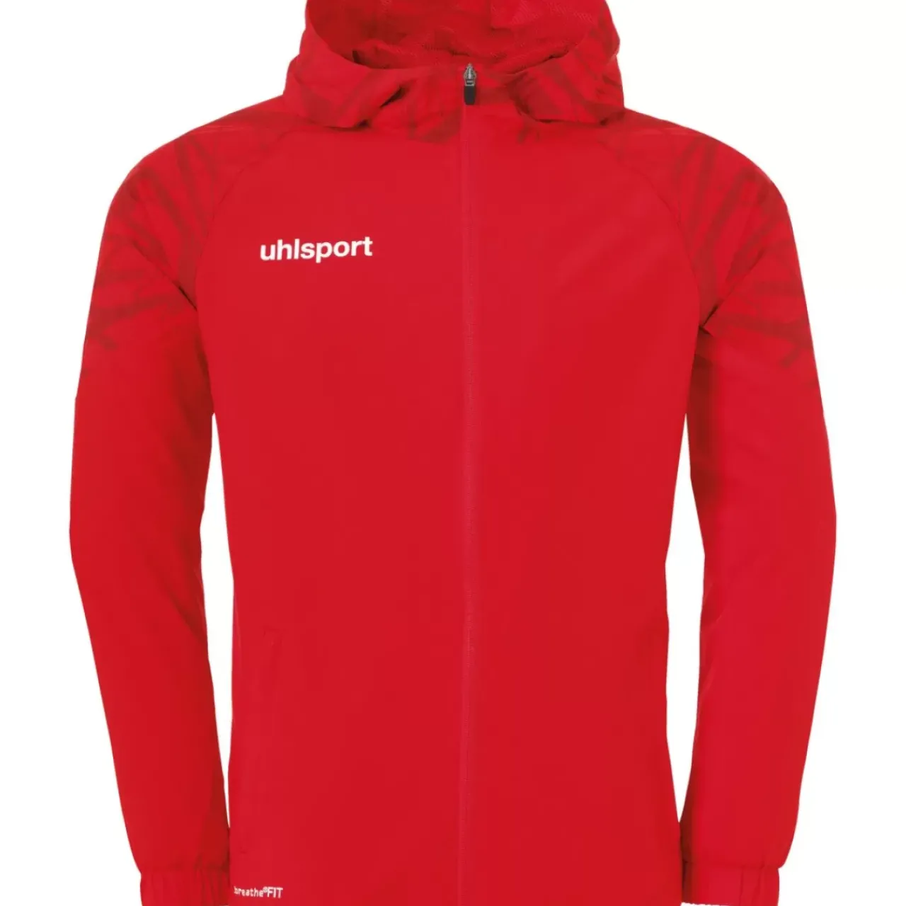 uhlsport Goal 25 Evo Woven Hood Jacket Rouge/Blanc