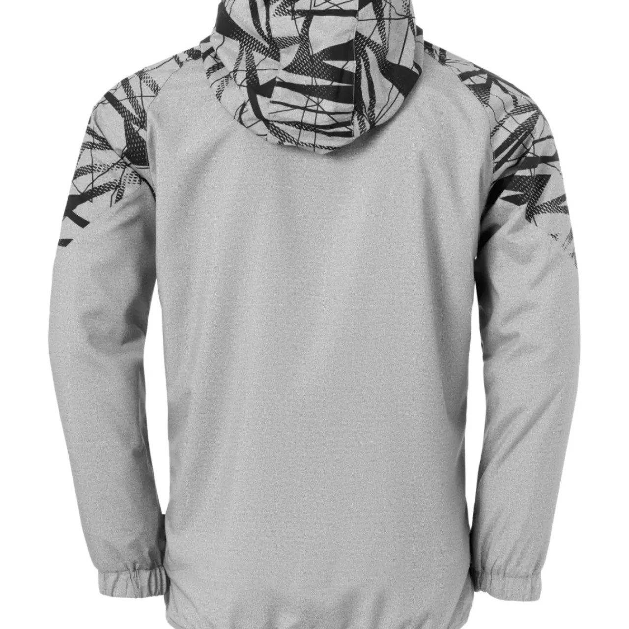 New uhlsport Goal 25 Evo Woven Hood Jacket Gris Fonce Chine/Noir