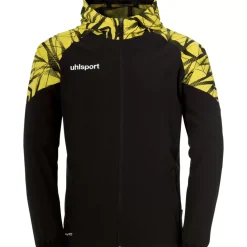 uhlsport Goal 25 Evo Woven Hood Jacket Noir/Jaune Citron