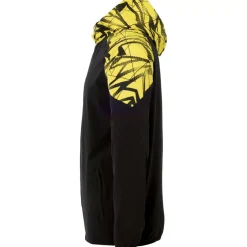 uhlsport Goal 25 Evo Woven Hood Jacket Noir/Jaune Citron