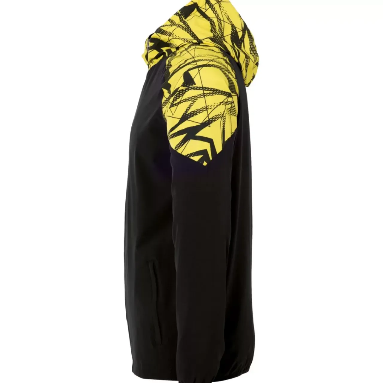 uhlsport Goal 25 Evo Woven Hood Jacket Noir/Jaune Citron