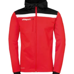 Discount uhlsport Offense 23 Multi Hood Jacket Rouge/Noir/Blanc