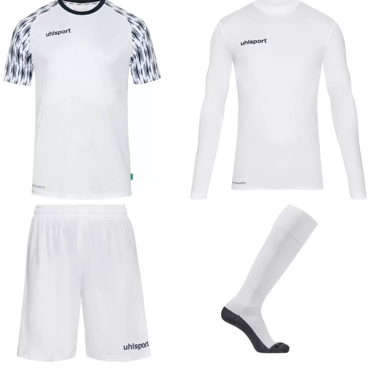 Best uhlsport Reaction Goalkeeper Set Blanc/Bleu Marine