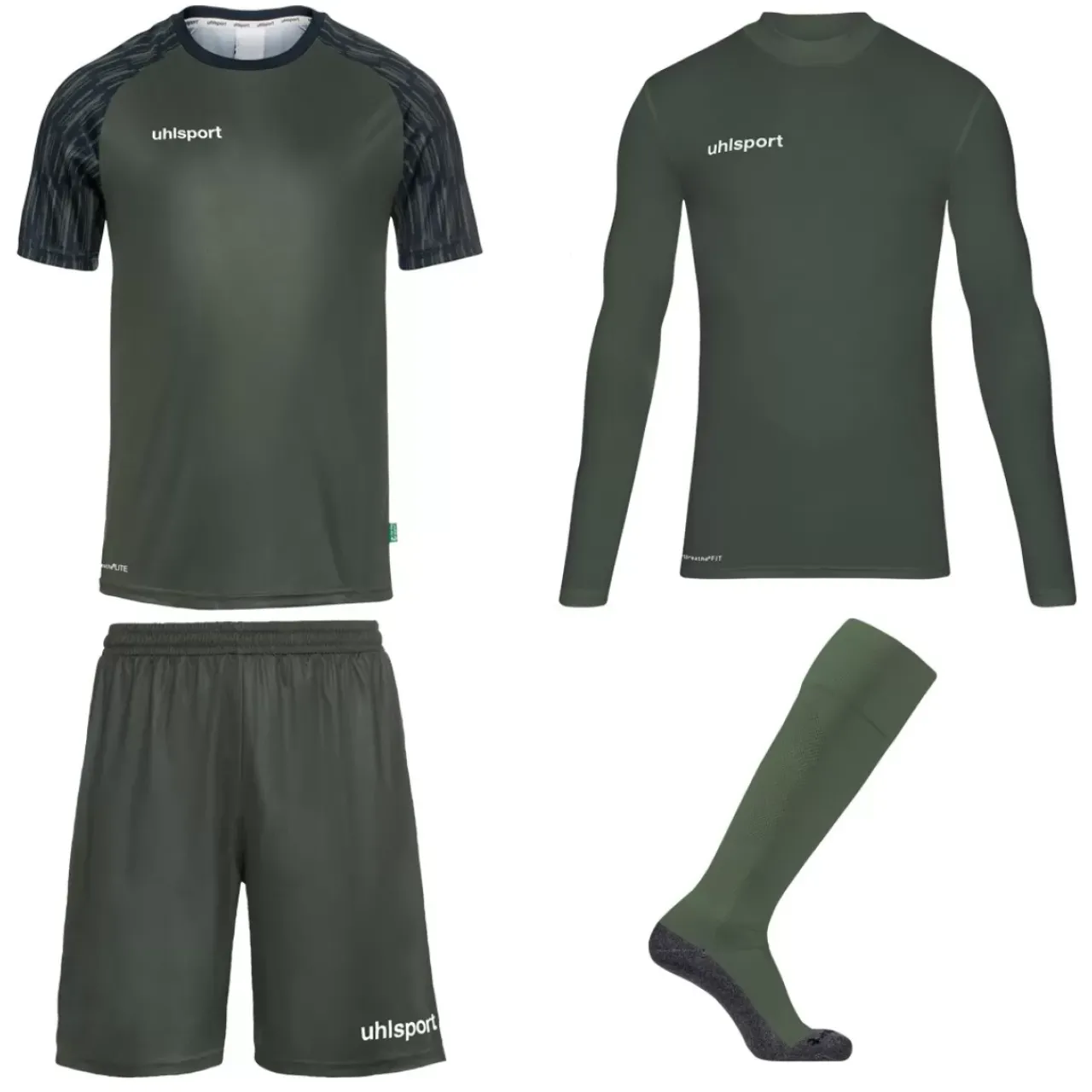 Outlet uhlsport Reaction Goalkeeper Set Dark Olive/Marine