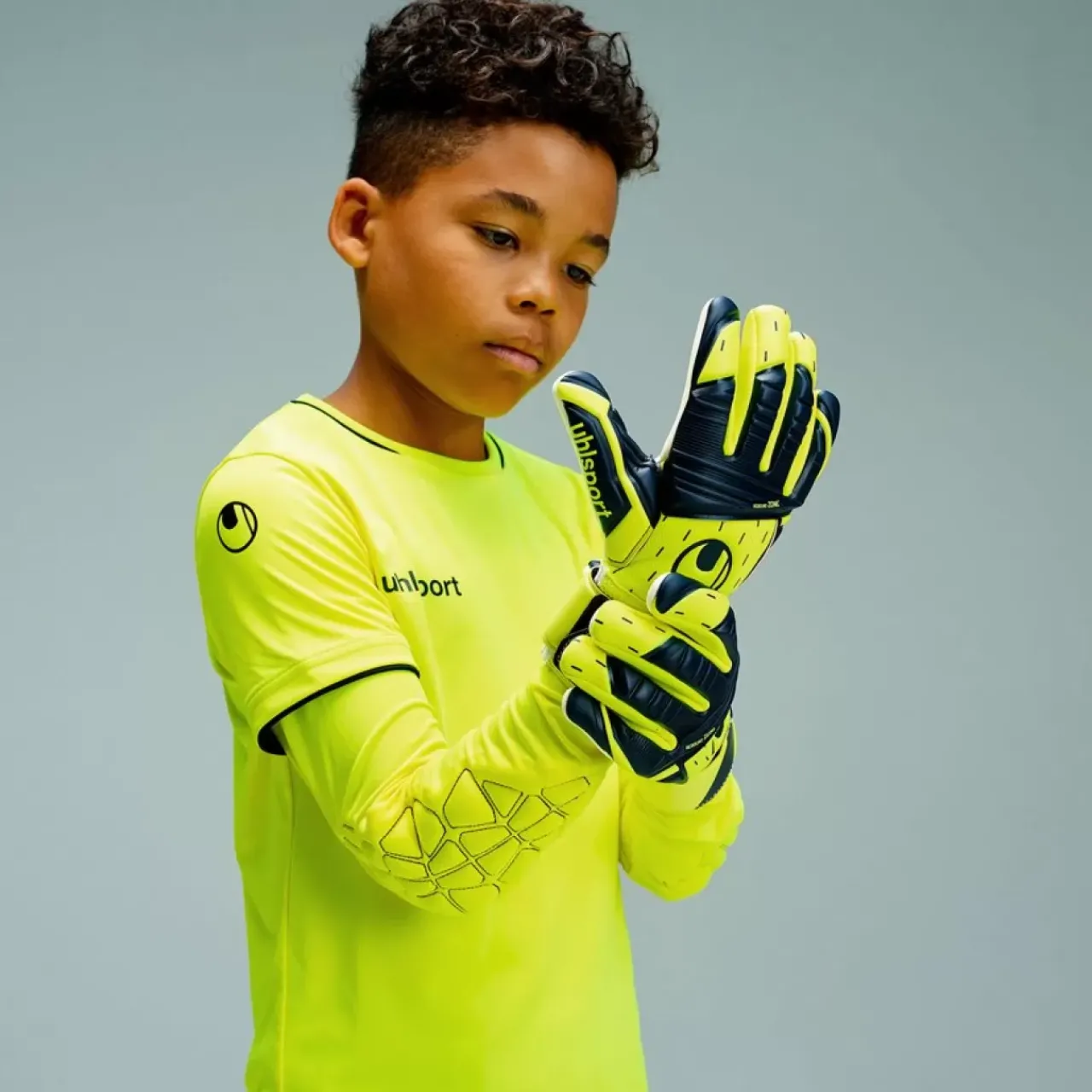 New uhlsport Save Goalkeeper Set Junior Jaune Fluo/Noir
