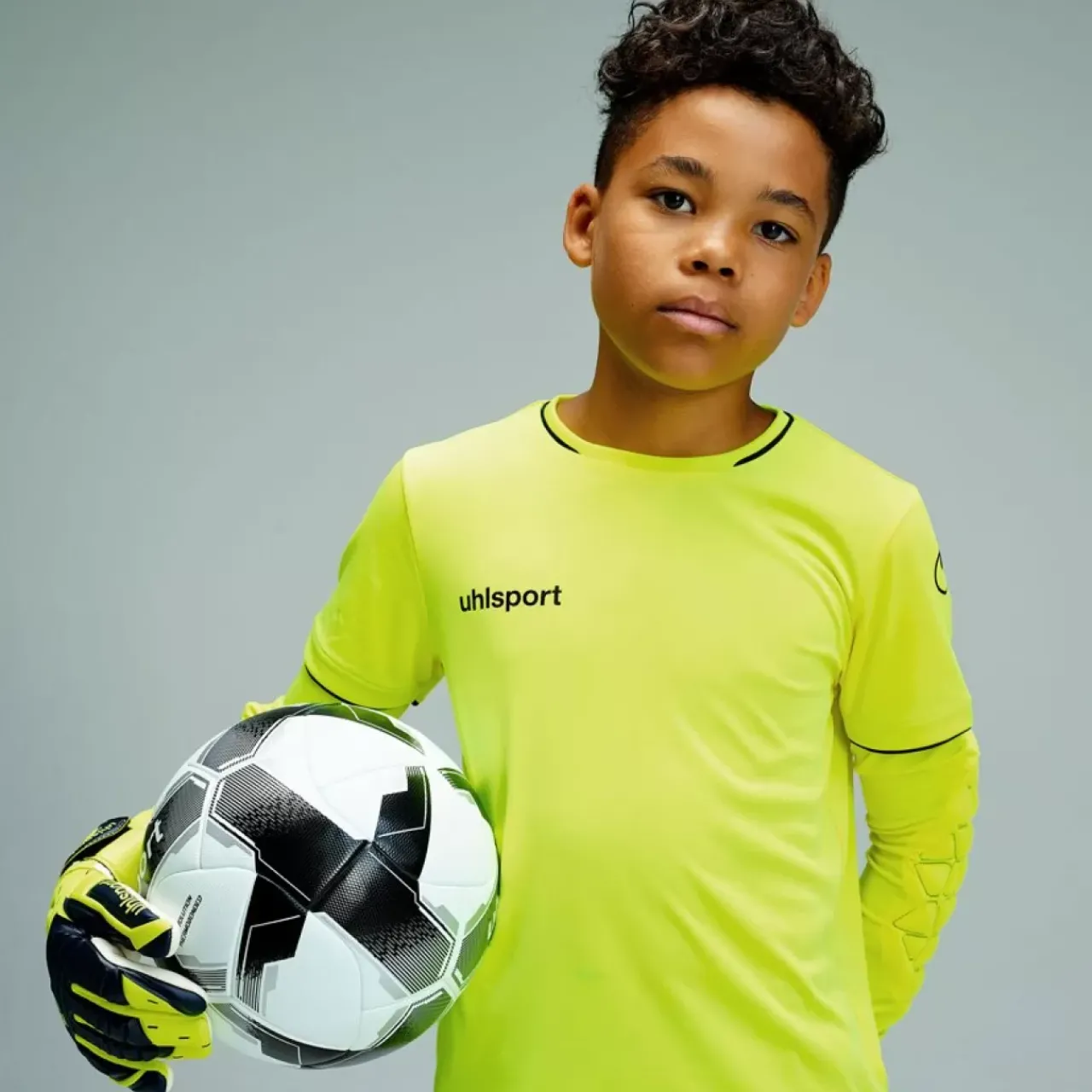 New uhlsport Save Goalkeeper Set Junior Jaune Fluo/Noir