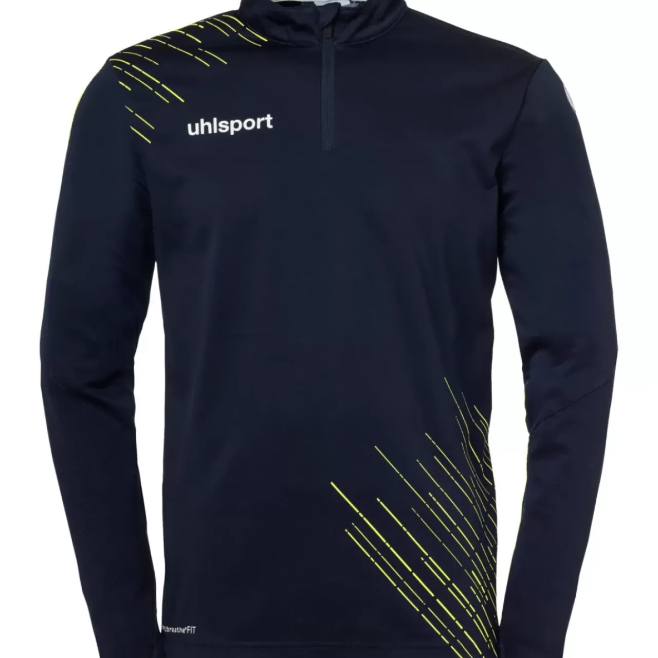 Hot uhlsport Score 26 1/4 Zip Top Marine/Fluo Gelb