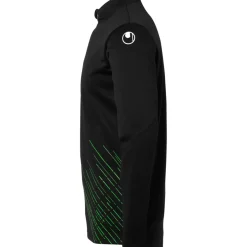 Sale uhlsport Score 26 1/4 Zip Top Noir/Vert Fluo