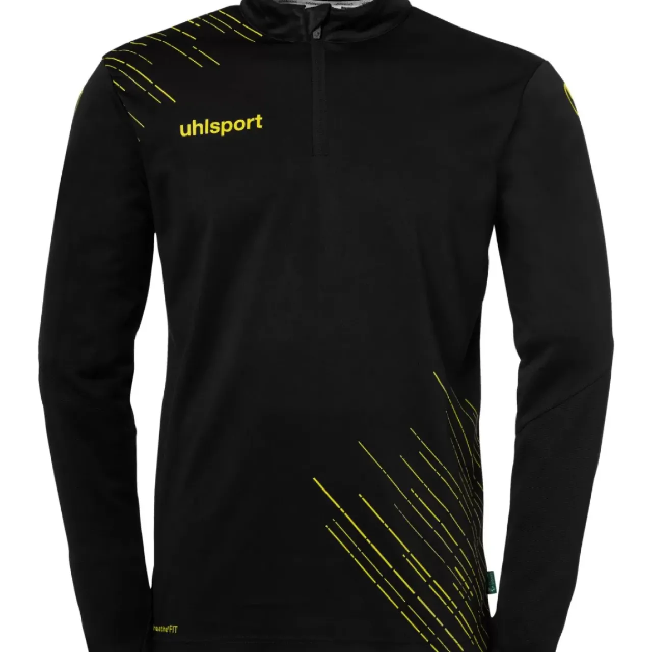 uhlsport Score 26 1/4 Zip Top Noir/Jaune Citron