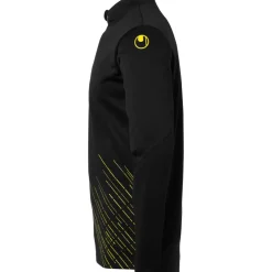 uhlsport Score 26 1/4 Zip Top Noir/Jaune Citron