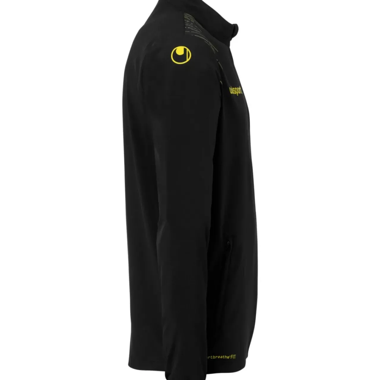 Outlet uhlsport Score 26 Evo Woven Jacket Noir/Jaune Citron