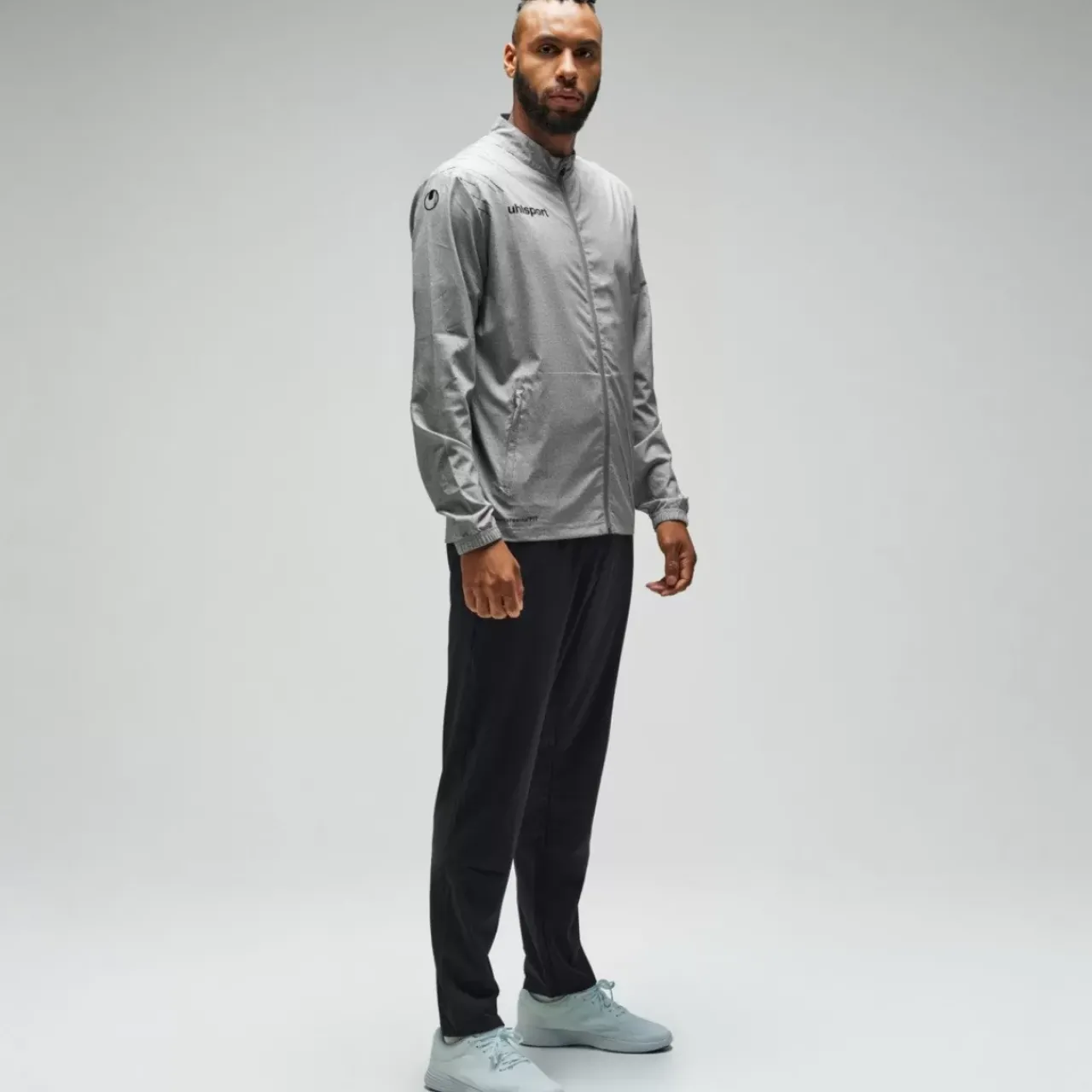 New uhlsport Score 26 Evo Woven Jacket Noir/Vert Fluo