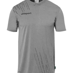 Outlet uhlsport Score 26 Poly Polo Gris Fonce Chine/Noir