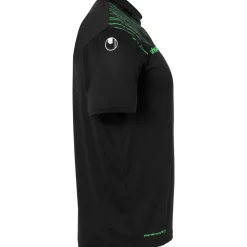 Sale uhlsport Score 26 Poly Polo Noir/Vert Fluo