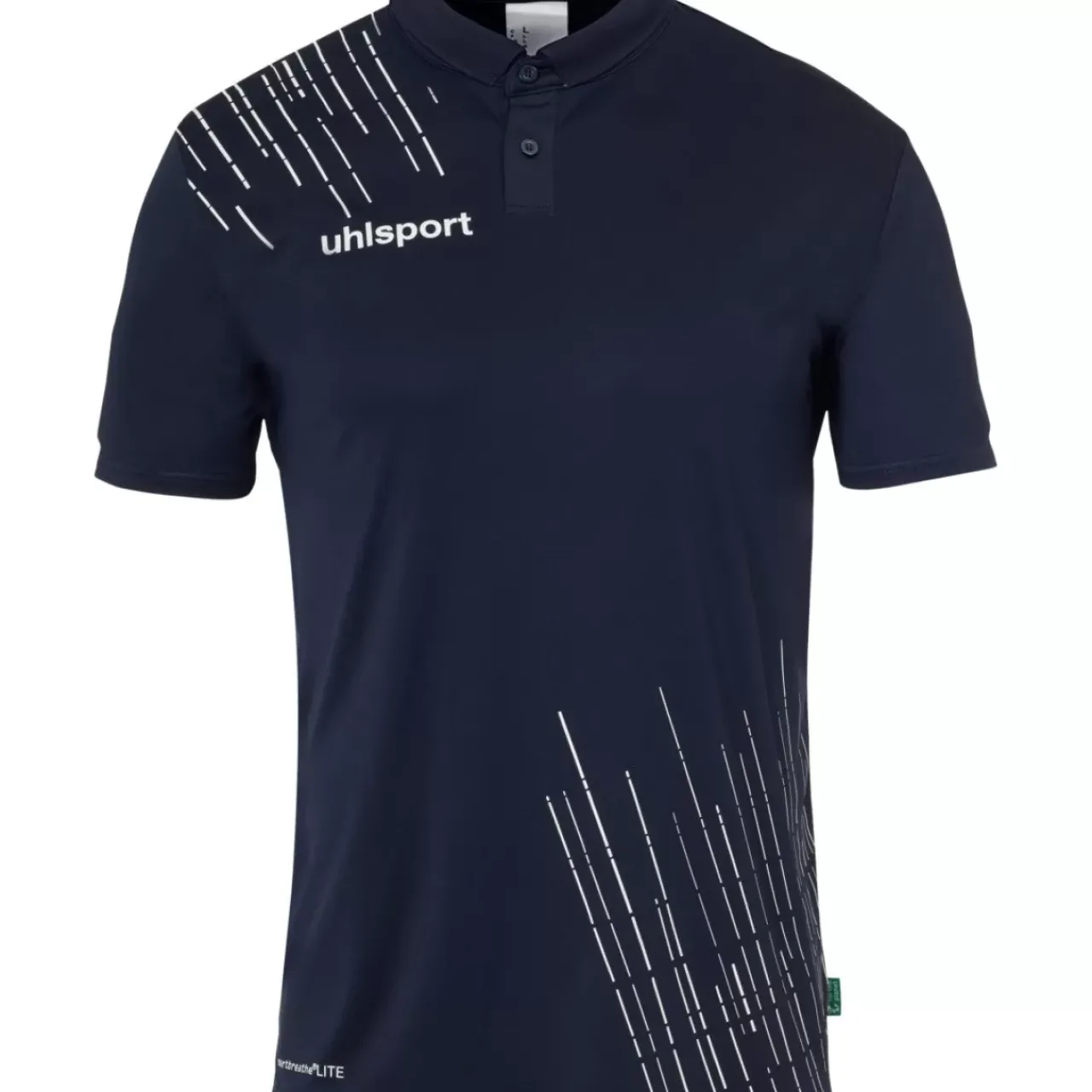 Sale uhlsport Score 26 Poly Polo Bleu Marine/Blanc