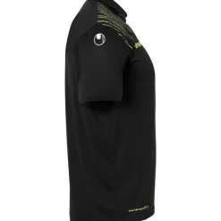 Clearance uhlsport Score 26 Poly Polo Noir/Jaune Citron