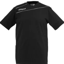 Outlet uhlsport Stream 3.0 Baumwoll T-Shirt Noir/Blanc