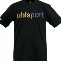 Discount uhlsport Team T-Shirt Rainbow Noir/Multicolore